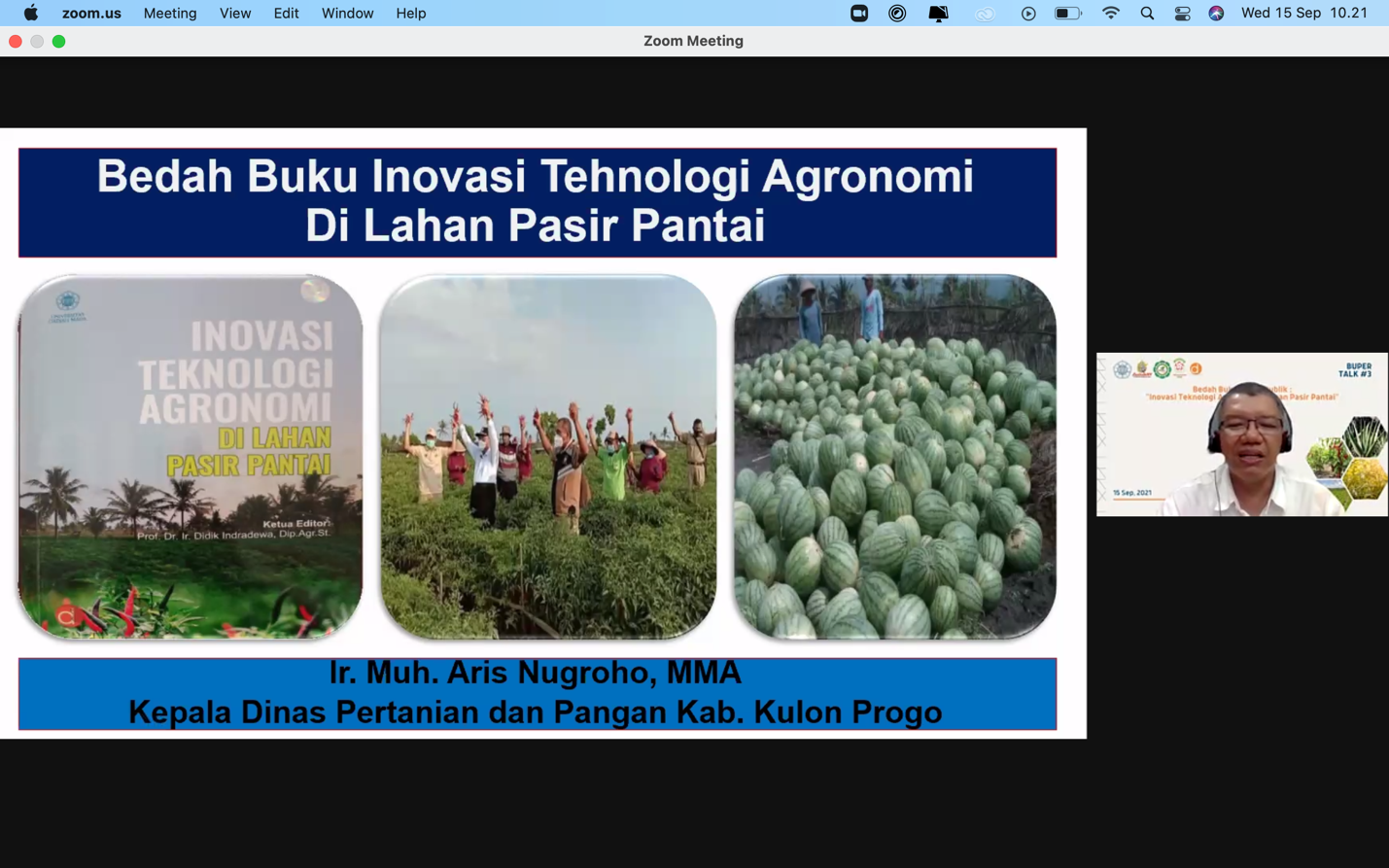 Buper Talk Bedah Buku Untuk Publik Inovasi Teknologi Agronomi Di