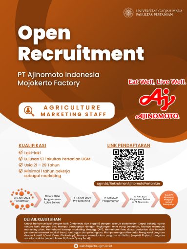 Recruitment Agriculture Marketing Ajinomoto
